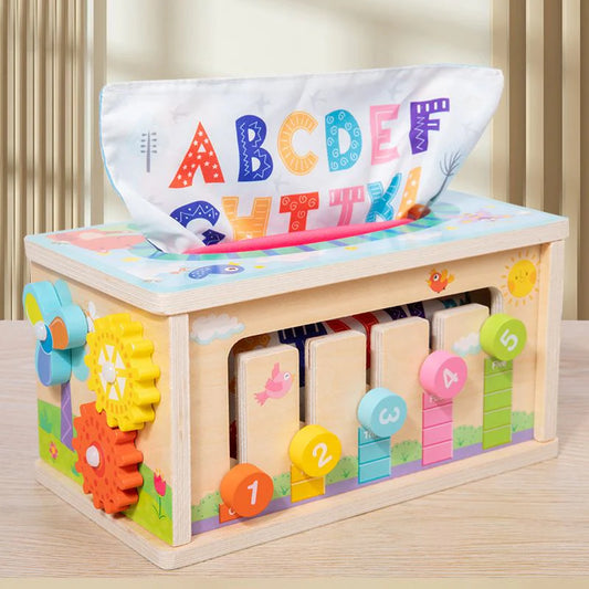 Educational Pop-Out Tissue Box Toy