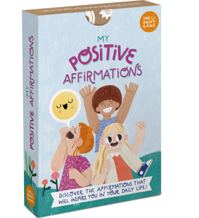 The Happy Gang - My Positive Affirmations - Life Skills Flashcards for Parents & Kids