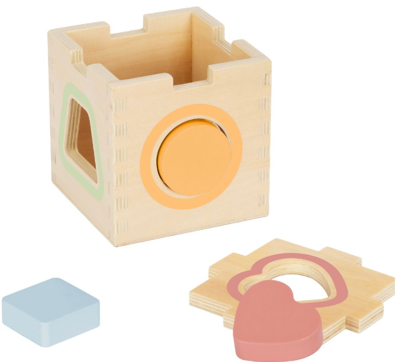 TookyToy - 3-in-1 Wooden Gift Set - Giraffe Pull-Along, Stacking Tower and Shape Sorter