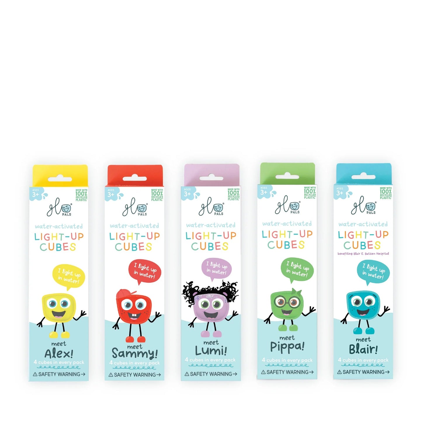 Glo Pals – Water Activated Light-Up Sensory Toys (4 Pack)